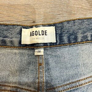 Agolde jeans size 26 with holes worn once